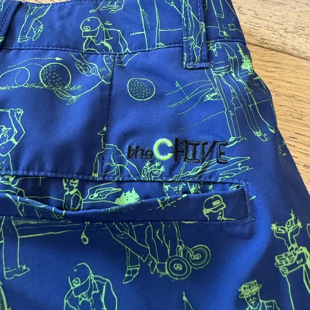 Travis Mathew‎ Men's Blue Graphic Golf Pants Sz 32 NWOT (485)
